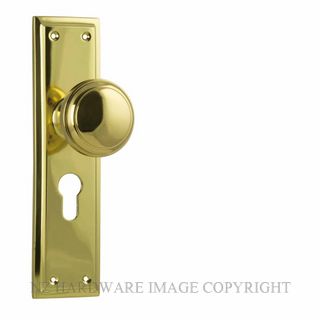 TRADCO 21362E MILTON KNOB EURO UNLACQUERED POLISHED BRASS