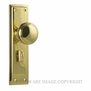 TRADCO 21362P MILTON KNOB PRIVACY UNLACQUERED POLISHED BRASS