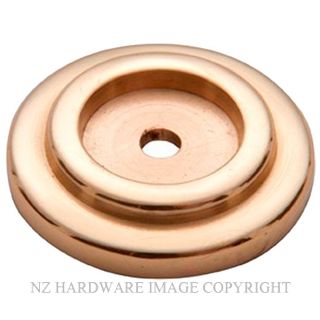 TRADCO 21388 UPB BACKPLATE 32MM UNLACQUERED POLISHED BRASS
