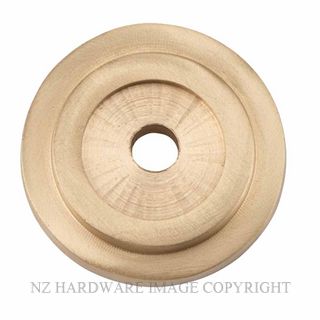 TRADCO 21394 - 21396 CABINET KNOB BACKPLATES UPLACQUERED SATIN BRASS