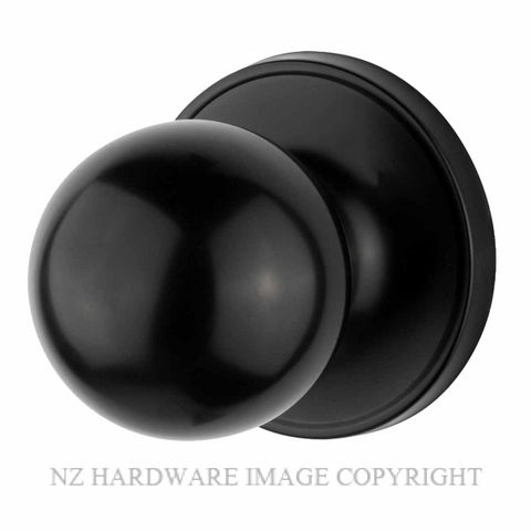 SYLVAN E72 BOSTON KNOB ON ROSE MATT BLACK