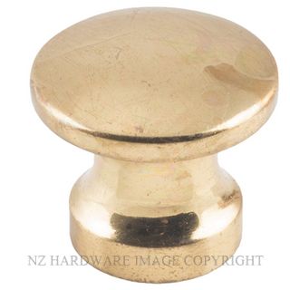 TRADCO 3710 PB CUPBOARD KNOB 13MM POLISHED BRASS