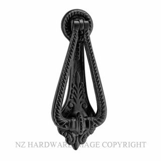 TRADCO 20374 EDWARDIAN DOOR KNOCKER MATT BLACK