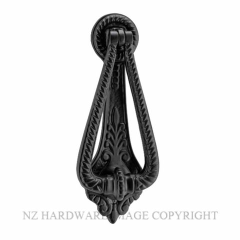 TRADCO 20374 EDWARDIAN DOOR KNOCKER MATT BLACK