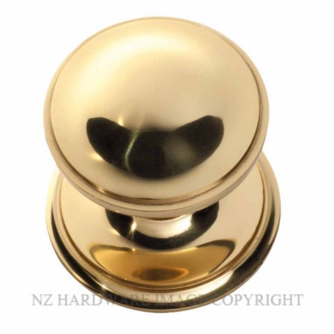 TRADCO 21378 CLASSIC DOOR CENTRE KNOB UNLACQUERED POLISHED BRASS