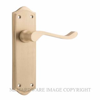 TRADCO HENLEY 6633 - 6634 LEVER ON PLATE SATIN BRASS