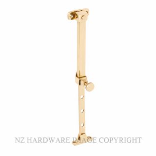 TRADCO 21382 CASEMENT STAY TELESCOPIC PIN UNLACQUERED POLISHED BRASS