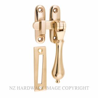 TRADCO 21383 CASEMENT FASTENER TEARDROP UNLACQUERED POLISHED BRASS