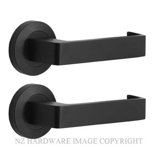 MILES NELSON MNCR53/87BLK ROUND ROSE 87 LEVER 53MM ROSE (PAIR) MATT BLACK