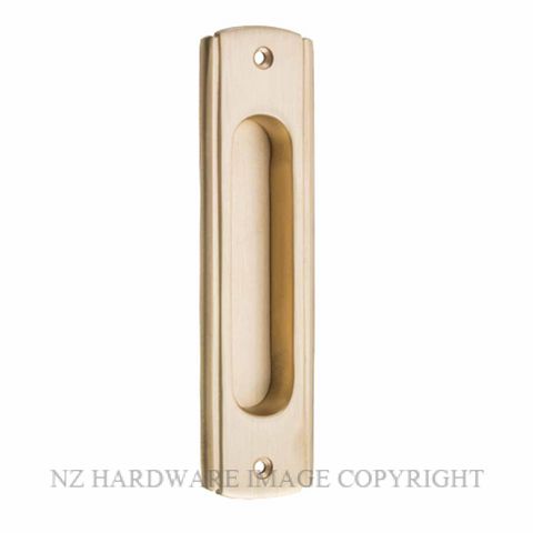 TRADCO 6690 SLIDING DOOR PULL 150 X 43MM SATIN BRASS