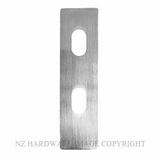 MILES NELSON MNC101DC DUAL CYLINDER HOLE PLATE EXTERNAL SATIN CHROME