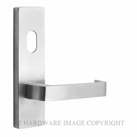 MILES NELSON WIDE PLATE 87 LEVER SATIN CHROME