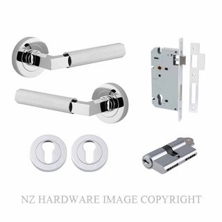 IVER 0354KENTR60KK BRUNSWICK ROUND ROSE KEY-KEY ENTRANCE LOCK KITSET CHROME PLATE