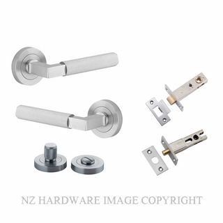 IVER 0355KPRIV60 BRUNSWICK ROUND ROSE PRIVACY KITSET BRUSHED CHROME