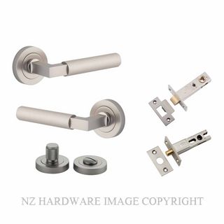 IVER 0359KPRIV60 BRUNSWICK ROUND ROSE PRIVACY KITSET SATIN NICKEL