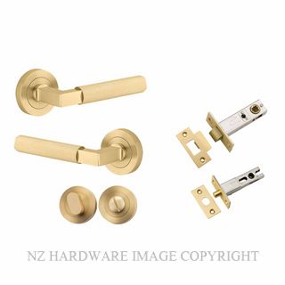 IVER 16261KPRIV60 BRUNSWICK ROUND ROSE PRIVACY KITSET BRUSHED GOLD PVD