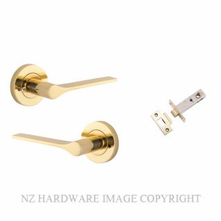 IVER 0360KIBPRIV60 COMO ROUND ROSE INTERGRATED PRIVACY POLISHED BRASS