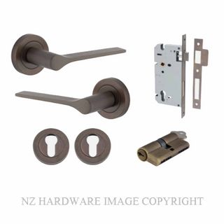 IVER 0361KENTR60KK COMO ROUND ROSE KEY-KEY ENTRANCE LOCK KITSET SIGNATURE BRASS