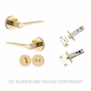 IVER 0360KPRIV60 COMO ROUND ROSE PRIVACY KITSET POLISHED BRASS