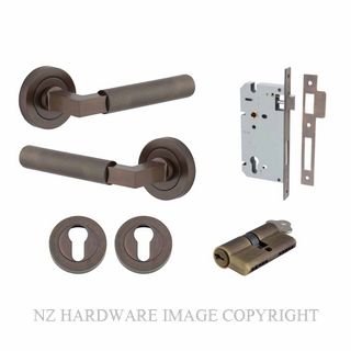 IVER 0351KENTR60KK BRUNSWICK ROUND ROSE KEY-KEY ENTRANCE LOCK KITSET SIGNATURE BRASS