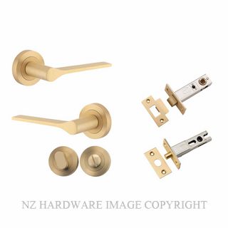 IVER 0455KPRIV60 COMO ROUND ROSE PRIVACY KITSET BRUSHED BRASS