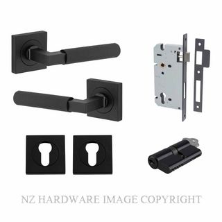 IVER 0423KENTR60KK BRUNSWICK SQUARE ROSE KEY-KEY ENTRANCE LOCK KITSET MATT BLACK