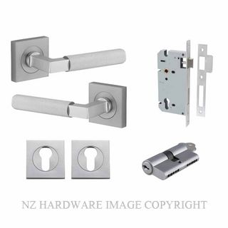 IVER 0425KENTR60KK BRUNSWICK SQUARE ROSE KEY-KEY ENTRANCE LOCK KITSET BRUSHED CHROME