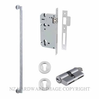 IVER 0475KENTR60KK BRUNSWICK PULL HANDLE LOCK KIT DOUBLE KEYED BRUSHED CHROME