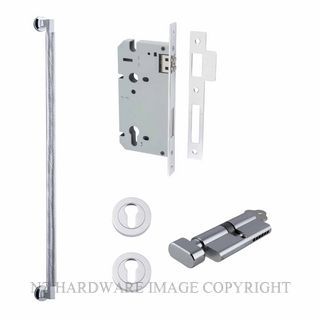 IVER 0474KENTR60KT BRUNSWICK PULL HANDLE LOCK KIT KEY & TURN CHROME PLATE