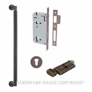 IVER 9431KENTR60KT BRUNSWICK PULL HANDLE LOCK KIT KEY & TURN SIGNATURE BRASS
