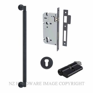 IVER 9433KENTR60KK BRUNSWICK PULL HANDLE LOCK KIT DOUBLE KEYED MATT BLACK