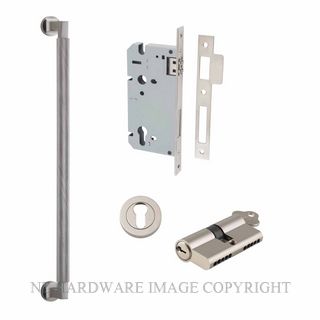 IVER 9439KENTR60KK BRUNSWICK PULL HANDLE LOCK KIT DOUBLE KEYED SATIN NICKEL