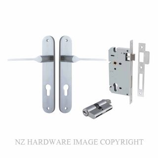 IVER 12270KENTR60KK COMO OVAL KEY-KEY ENTRANCE LOCK KITSET BRUSHED CHROME