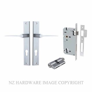 IVER 12254KENTR60KK COMO RECTANGULAR KEY-KEY ENTRANCE LOCK KITSET BRUSHED CHROME