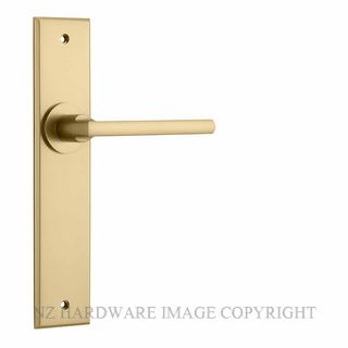 IVER 15282 BALTIMORE CHAMFERED PASSAGE FURNITURE BRUSHED BRASS