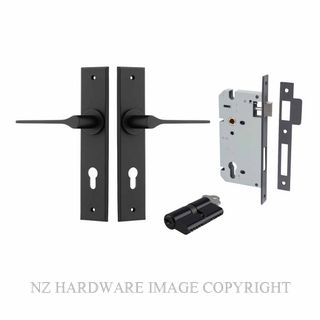 IVER 12758KENTR60KK COMO CHAMFERED KEY-KEY ENTRANCE LOCK KITSET MATT BLACK