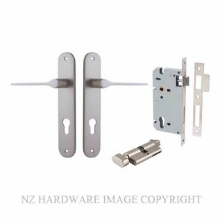IVER 14770KENTR60KT COMO OVAL KEY-TURN ENTRANCE LOCK KITSET SATIN NICKEL