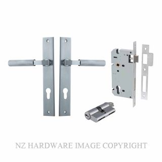 IVER 12252KENTR60KK BRUNSWICK RECTANGULAR KEY-KEY ENTRANCE LOCK KITSET BRUSHED CHROME