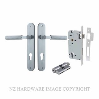 IVER 12268KENTR60KK BRUNSWICK OVAL KEY-KEY ENTRANCE LOCK KITSET BRUSHED CHROME