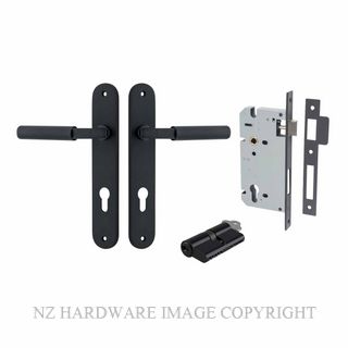 IVER 12768KENTR60KK BRUNSWICK OVAL KEY-KEY ENTRANCE LOCK KITSET MATT BLACK