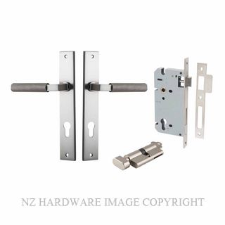 IVER 14752KENTR60KT BRUNSWICK RECTANGULAR KEY-TURN ENTRANCE LOCK KITSET SATIN NICKEL