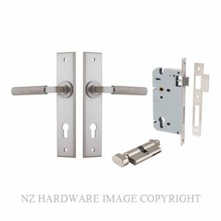 IVER 14796KENTR60KT BRUNSWICK CHAMFERED KEY-TURN ENTRANCE LOCK KITSET SATIN NICKEL