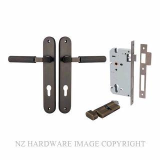 IVER 10768KENTR60KT BRUNSWICK OVAL KEY-TURN ENTRANCE LOCK KITSET SIGNATURE BRASS