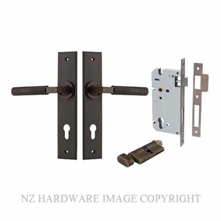 IVER 10796KENTR60KT BRUNSWICK CHAMFERED KEY-TURN ENTRANCE LOCK KITSET SIGNATURE BRASS