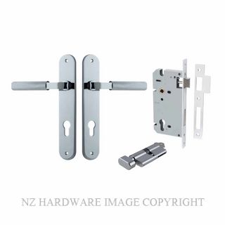 IVER 11768KENTR60KT BRUNSWICK OVAL KEY-TURN ENTRANCE LOCK KITSET CHROME PLATE