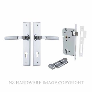 IVER 11796KENTR60KT BRUNSWICK CHAMFERED KEY-TURN ENTRANCE LOCK KITSET CHROME PLATE