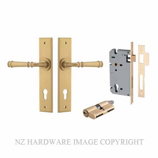 IVER 13286KENTR60KK VERONA CHAMFERED KEY-KEY ENTRANCE LOCK KITSET BRUSHED BRASS