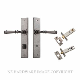 IVER 13786KPRIV60 VERONA CHAMFERED PRIVACY KITSET DISTRESSED NICKEL