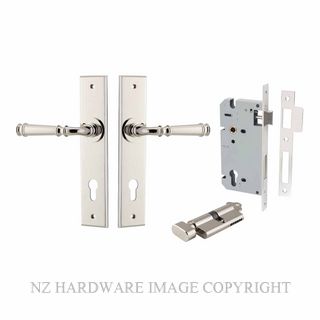 IVER 14286KENTR60KT VERONA CHAMFERED KEY-TURN ENTRANCE LOCK KITSET POLISHED NICKEL