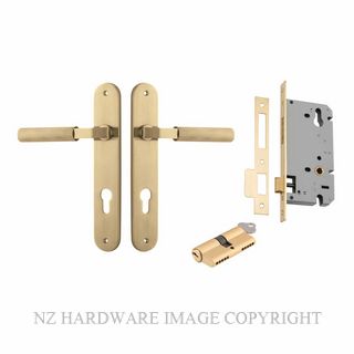 IVER 16268KENTR60KK BRUNSWICK OVAL KEY-KEY ENTRANCE LOCK KITSET BRUSHED GOLD PVD